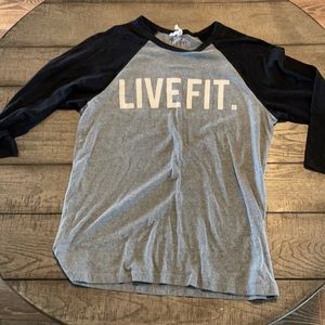 Men’s LVFT Live Fit Raglan Tee SZ M